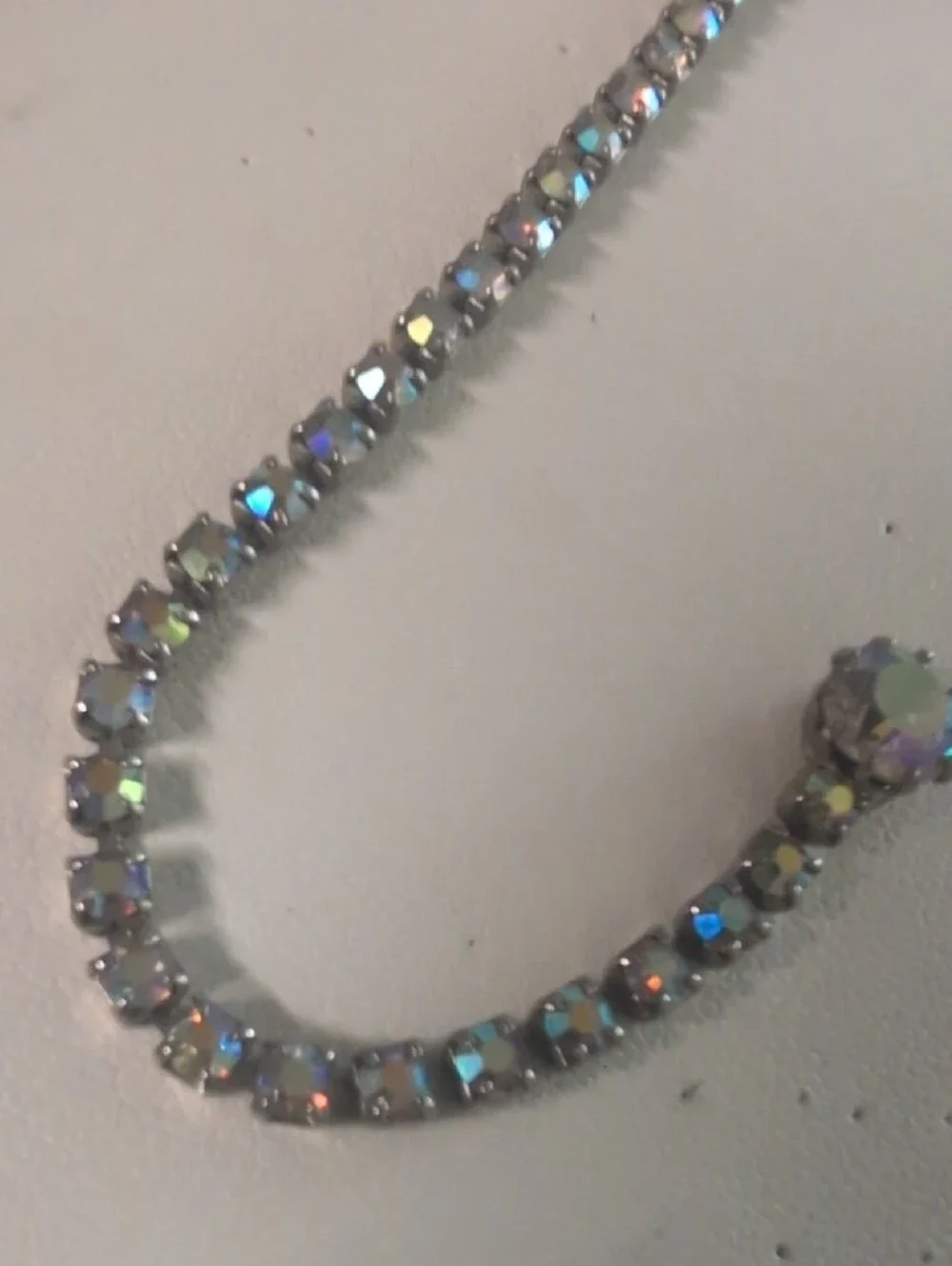 VTG Weiss Crystal Aurora Rhinestone Necklace - Women Jewelry